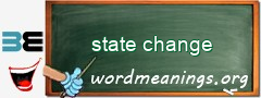 WordMeaning blackboard for state change